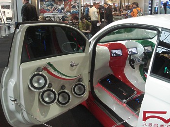 Audison Fiat Hertz Mille System - Car & Sound  Sinsheim 2008 - Audioson Fiat mit Hertz Mille System -  