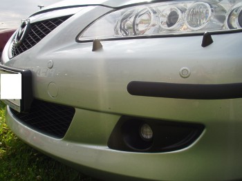 Sensoren Digi 8 - Mazda 6 - Rckfahrwarner Pekatronik DIGI 8 - Sensoren Digi 8 -    Elektronische Einparkhilfe   4 Sensoren in der Front-Stostange (in Wagenfarbe lackiert) 